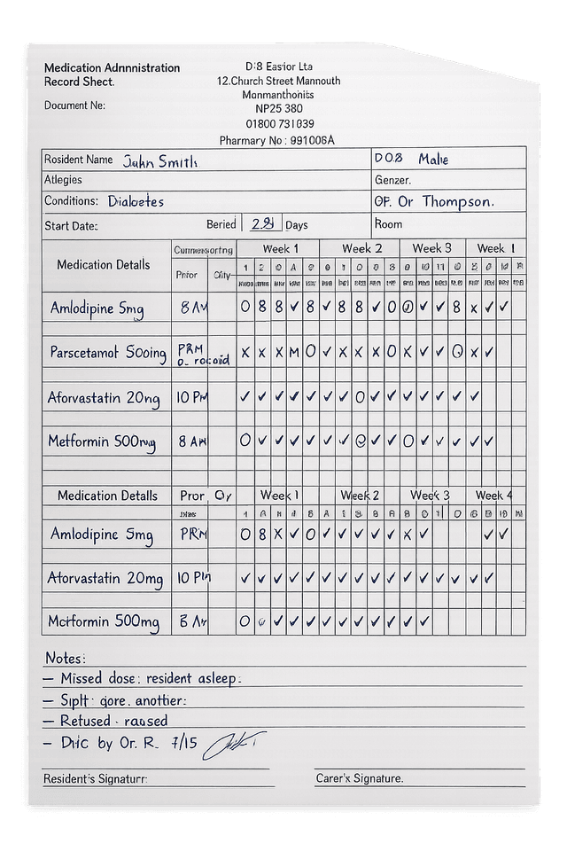 MAR Chart